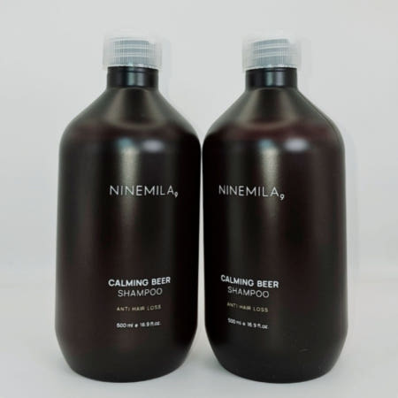 1+1 나인밀라 맥주효모 천연 탈모완화 샴푸 500ml 두피건강에 좋은 샴푸