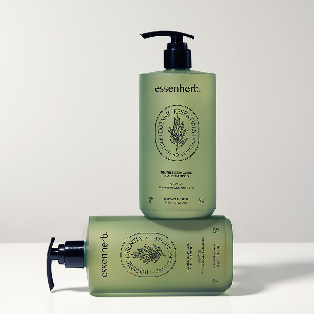 [2개] 에센허브 티트리 딥 클린 스칼프 샴푸 500ml