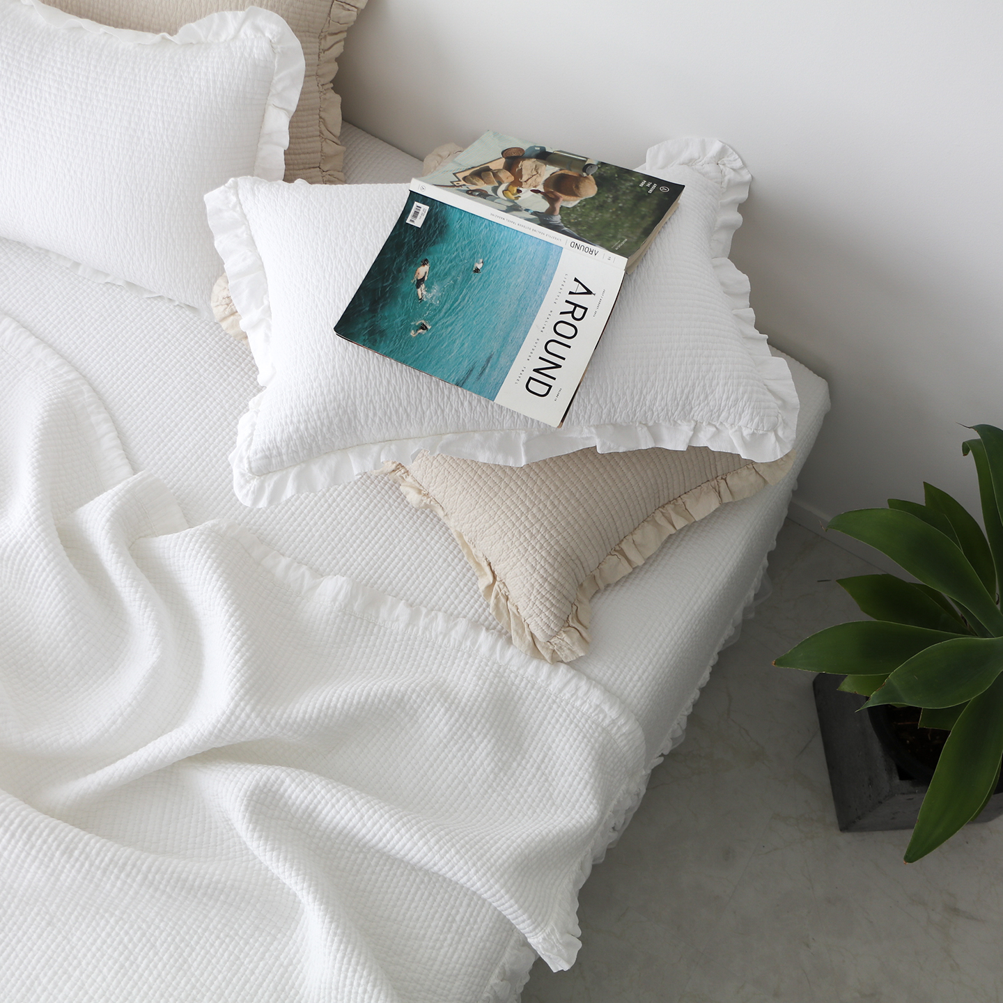 인견 냉감 스프레드 실크터치 워싱 여름이불 겸 패드 5색상