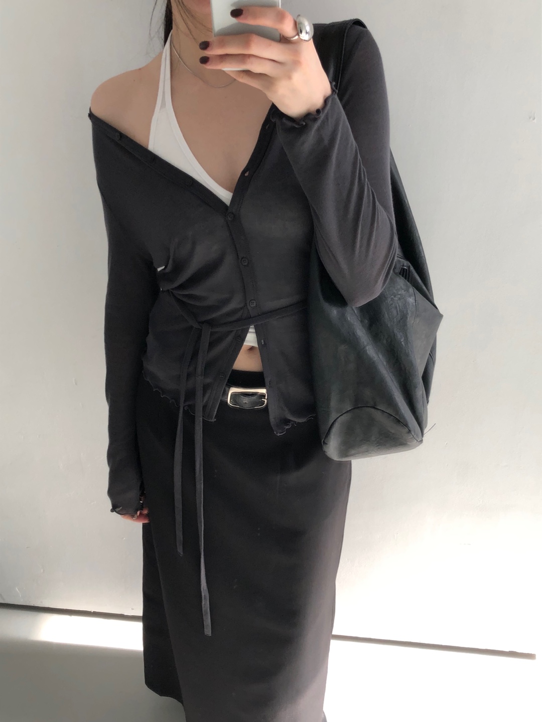 frill button cardigan 프릴 버튼 가디건 (스트랩 set) 상세 이미지 17
