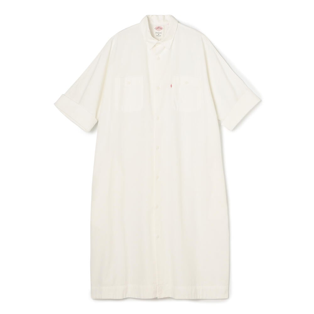 단톤 원피스 WOMEN'S COTTON CHAMBRAY WORK SHIRT DRESS 25SS 반팔 셔츠 DNB251L203-0006 - 상세 이미지 2