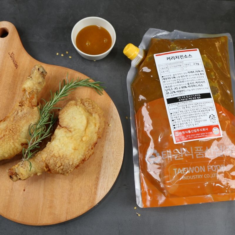 태원식품 양념치킨소스 커리치킨소스 2KG 카레맛 - 상세 이미지 2