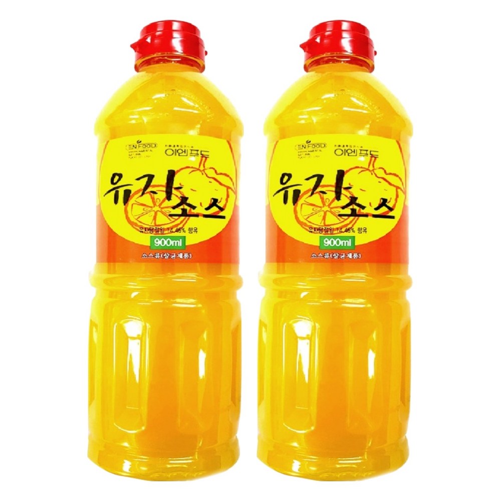 (1+2)이엔푸드 유자소스, 900ml, 2개3set : 메이드인해피