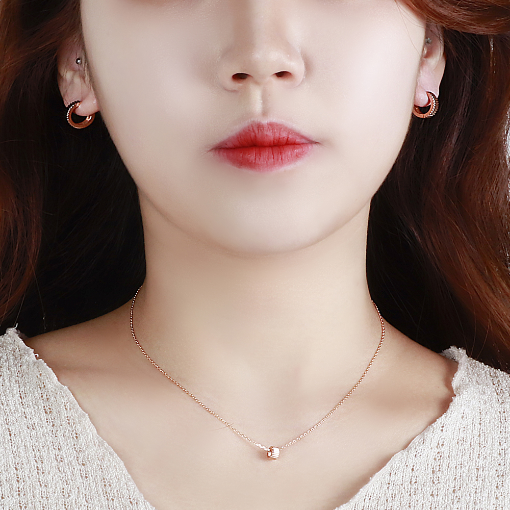 14K 원터치 볼드 귀걸이 빗살 톱니바퀴 링 귀걸이 이미지 7