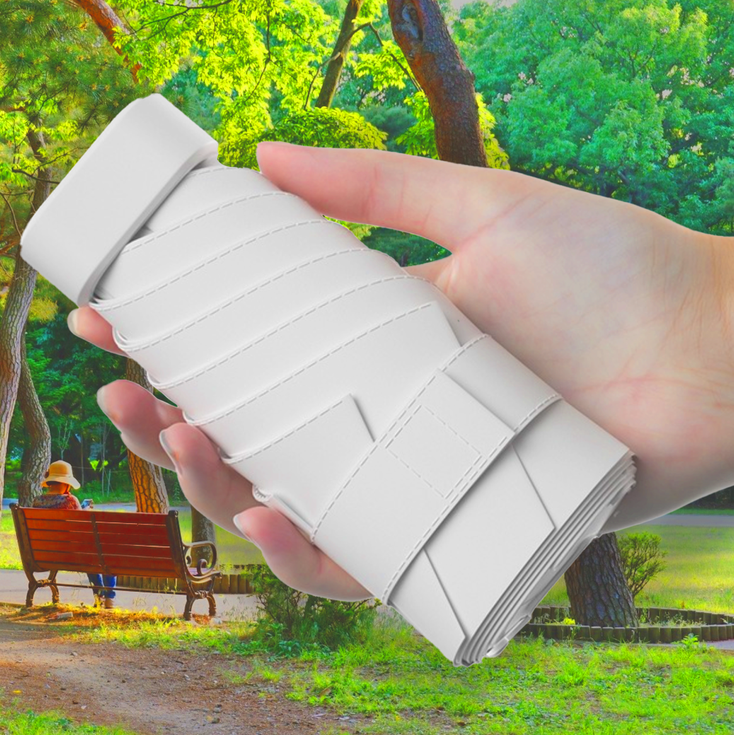 햇살지킴이 암막양산 초경량 휴대용 양우산 미니 3단 우산