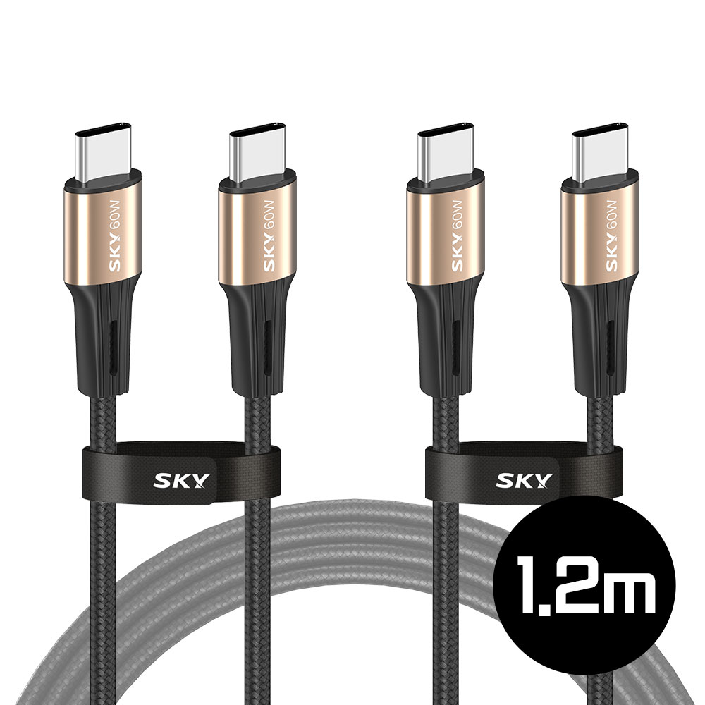 1+1 비트 60W C타입 to C USB PD 고속 충전 패브릭 케이블 - 상세 이미지 3