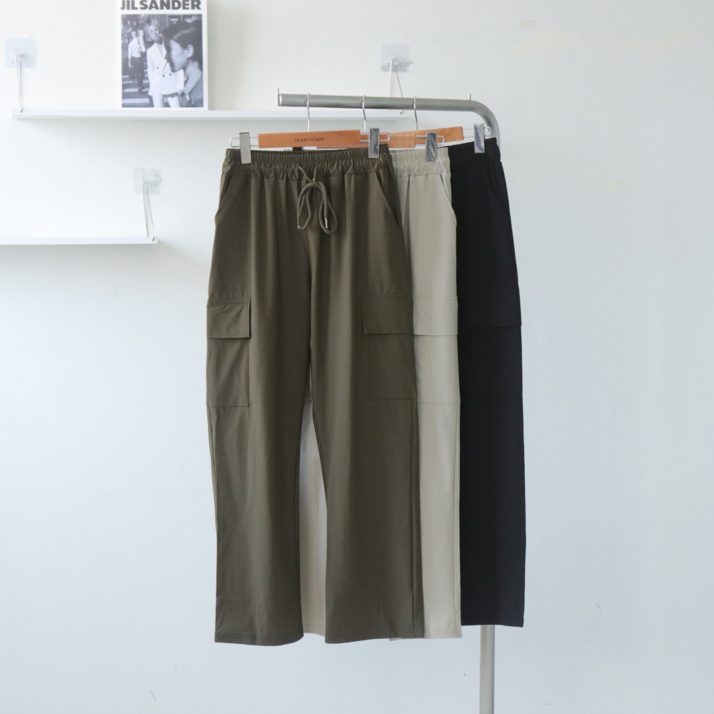 남자냉장고바지 아이스 카고 쿨 와이드 팬츠 남자 여름바지 - 상세 이미지 4