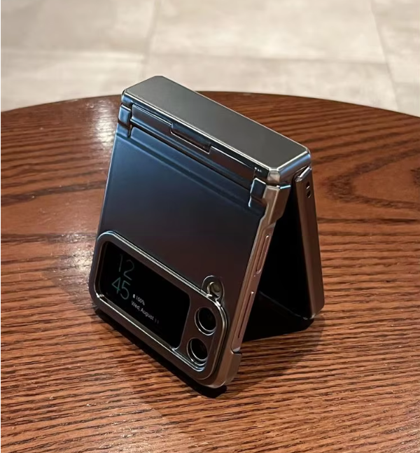 힌지보호 케이스 범퍼 하드 슬림 풀커버 카메라보호 지플립 화이트, 갤럭시Z 플립4 - 상품 이미지