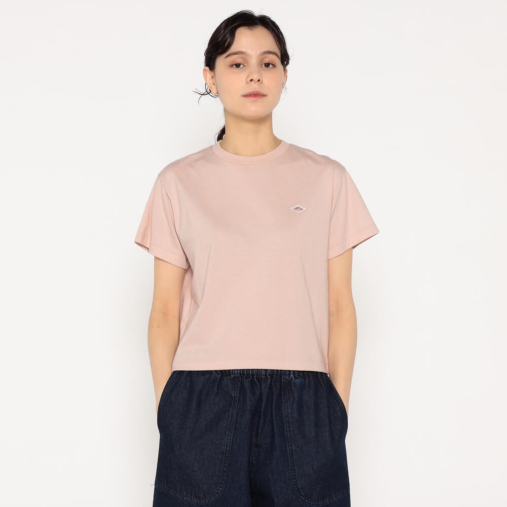 단톤 반팔티 WOMEN'S SHORT SLEEVE SEMI CROP T-SHIRT PLAIN 25SS 무지 티셔츠 DNB251L103-0003 - 상세 이미지 5