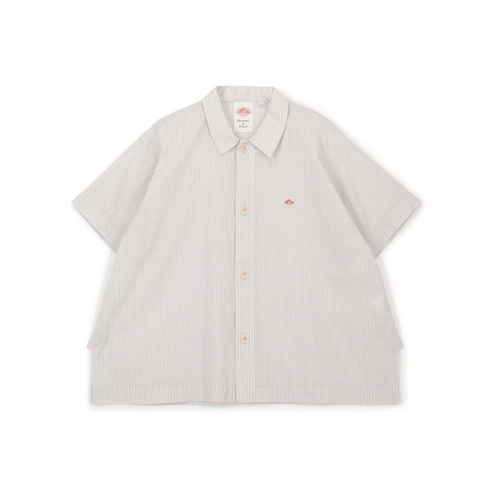 단톤 셔츠 WOMEN'S COTTON VOILE SHORT SLEEVE SHIRT 25SS 반팔 스트라이프 DNB251L104-0022 - 상세 이미지 2