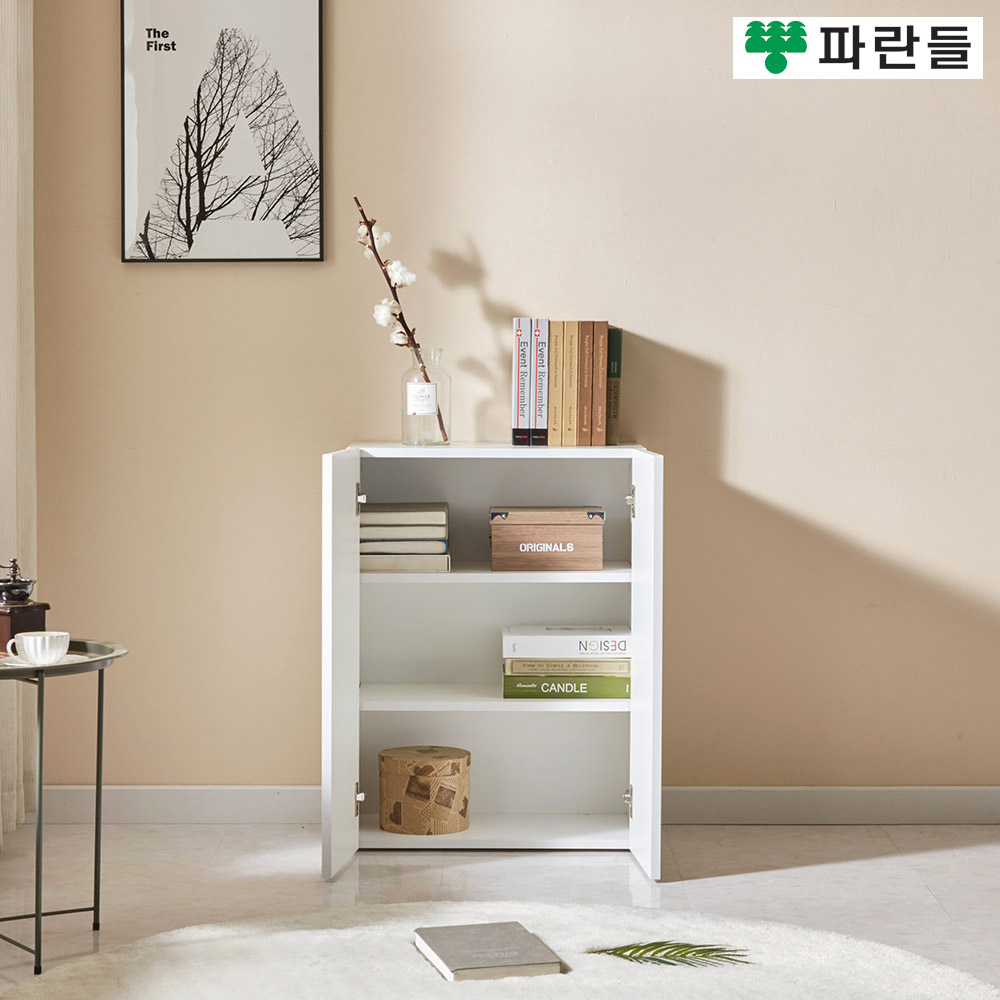 파란들가구 600X800 18T E0목재 LPM 슬림수납장 거실장식장