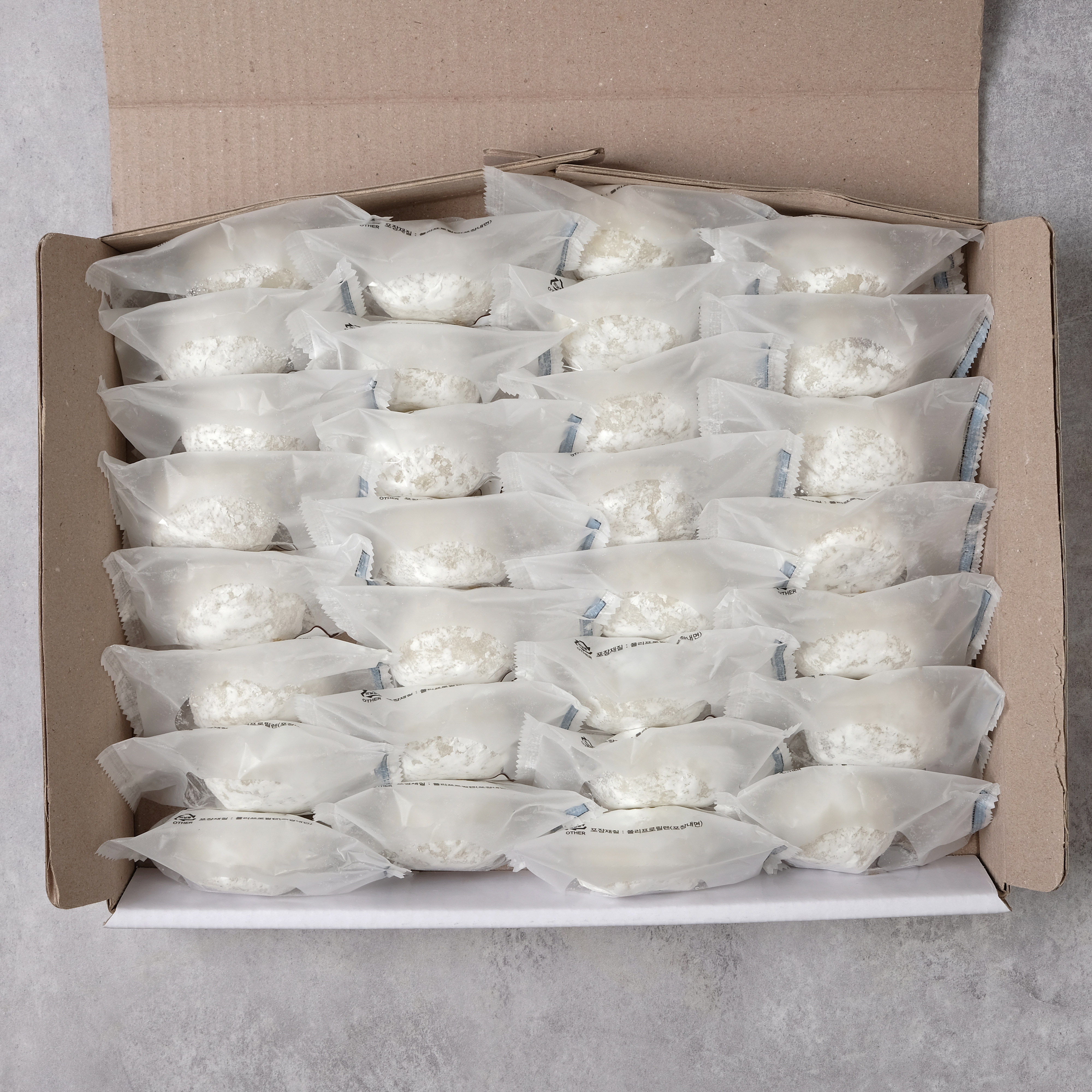 신라병가 개별포장 진한 쑥맛, 앙금있는 굳지않는 쑥개떡 30개입 - 상세 이미지 3