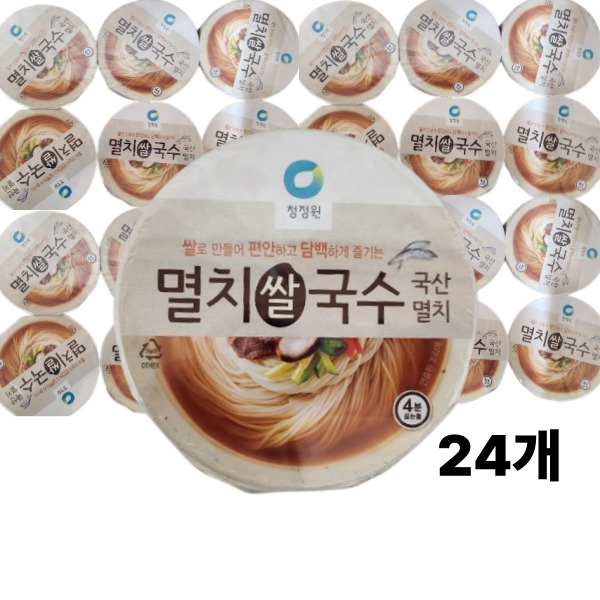 청정원 멸치 쌀국수, 92g, 24개 : 파노다