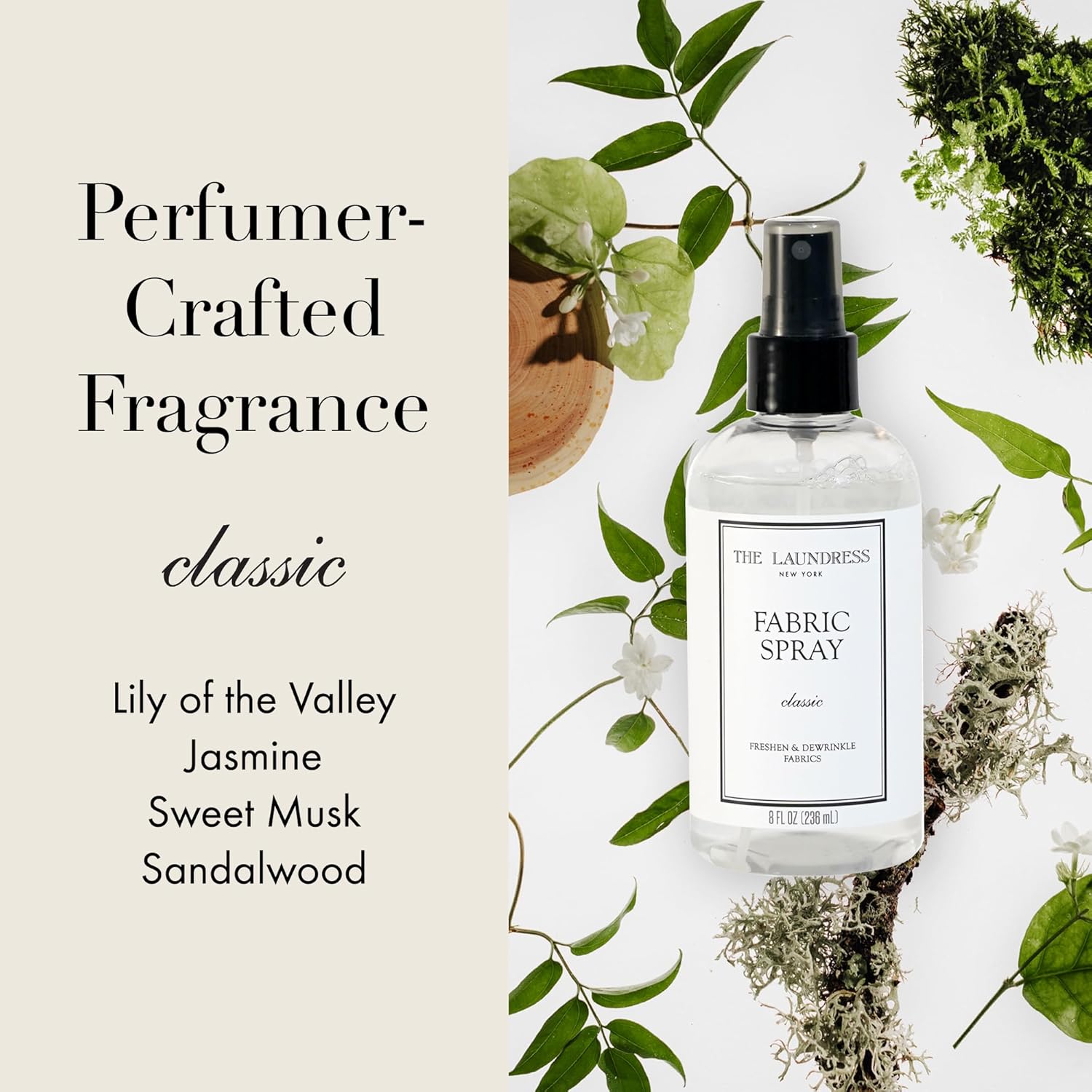 The Laundress 더 런드레스 울 세제 중성 클래식 패브릭 스프레이 236ml - 주름 제거, 섬유 탈취, 린넨 향 JV : 은일이트린카