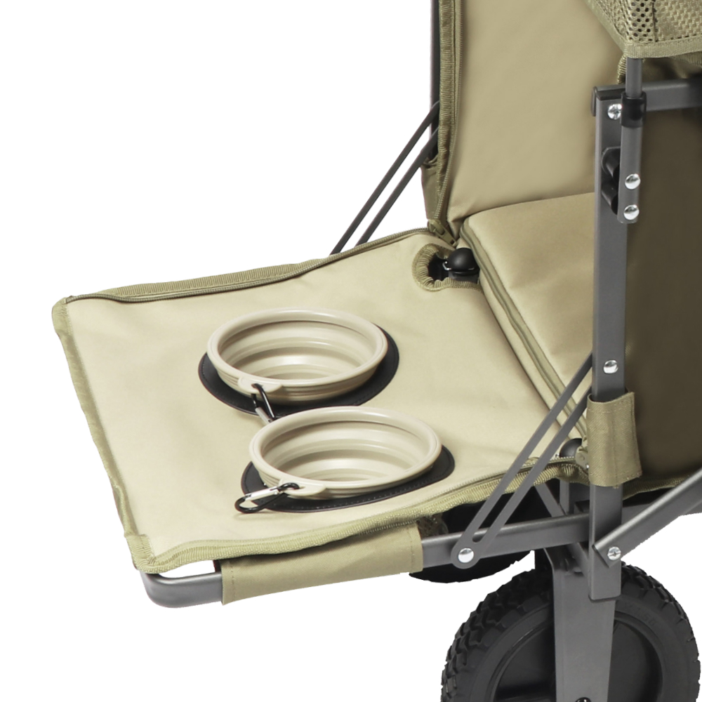 파파웨건 특대형 저상형 강아지유모차 개모차 캐노피 노견 대형견 다견용 강아지웨건 브레이크