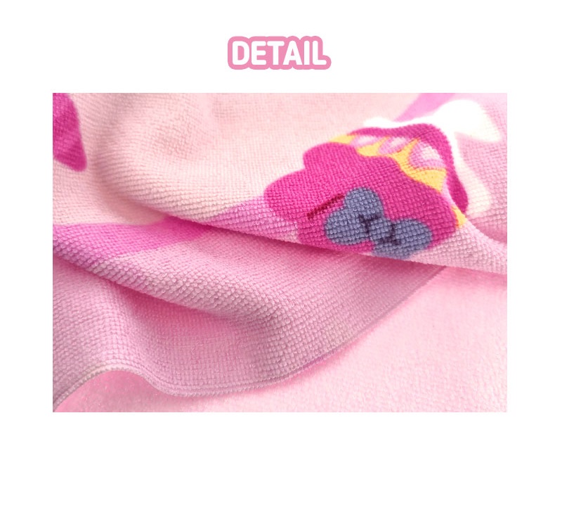 산리오 비치 가운 타올 마이멜로디 유아 주니어 후드 목욕 샤워