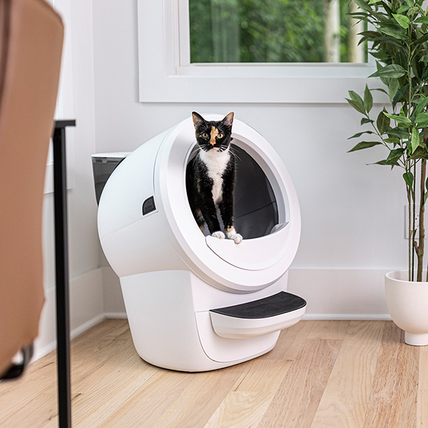 [Hopper Package] 리터로봇4 고양이 자동 화장실(화이트) + 리터호퍼