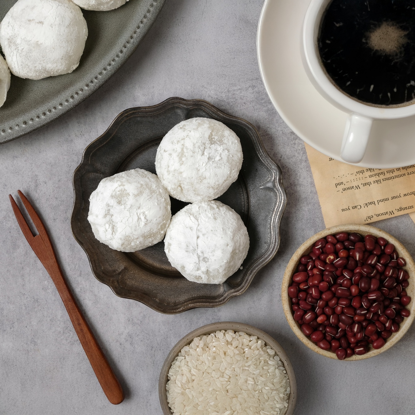 신라병가 개별포장 달지않은 팥, 굳지않는 흰찹쌀떡 30개입