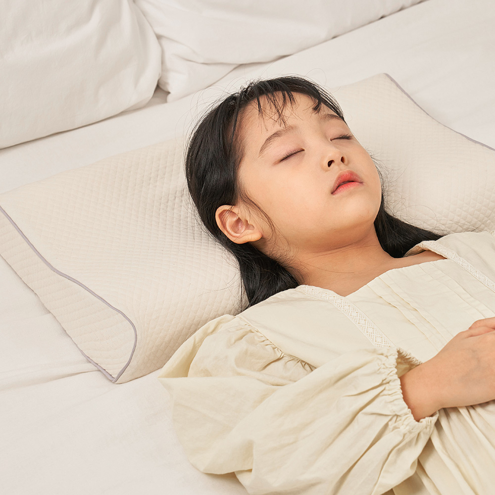 꿀잠 라텍스 어린이 수면베개 7세부터 초등학생까지