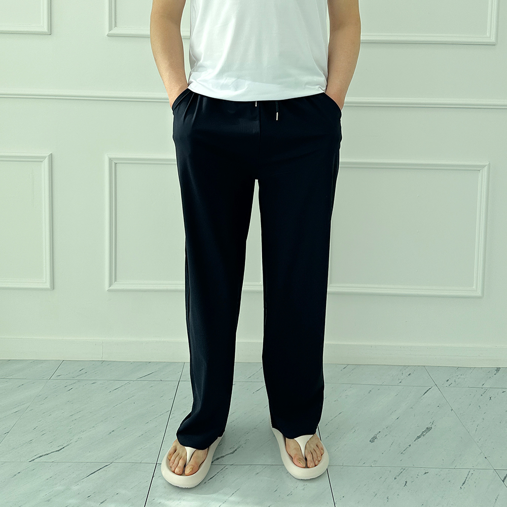 1+1 남자냉장고바지 남성여름슬랙스 통넓은바지 와이드 - 상세 이미지 5