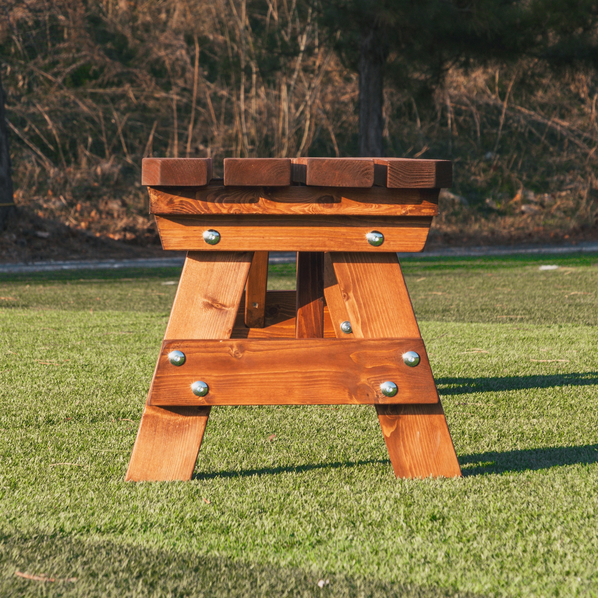 야외벤치 의자 공원 테라스 야외용 정원 나무 평의자 120월넛색