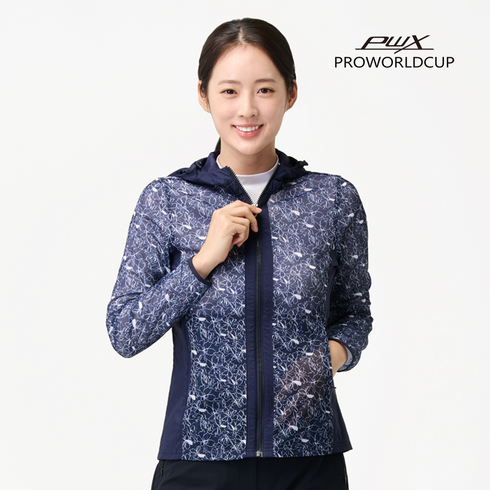 여성 메쉬 프린트 자켓 Q225-2224-25 - 상세 이미지 3