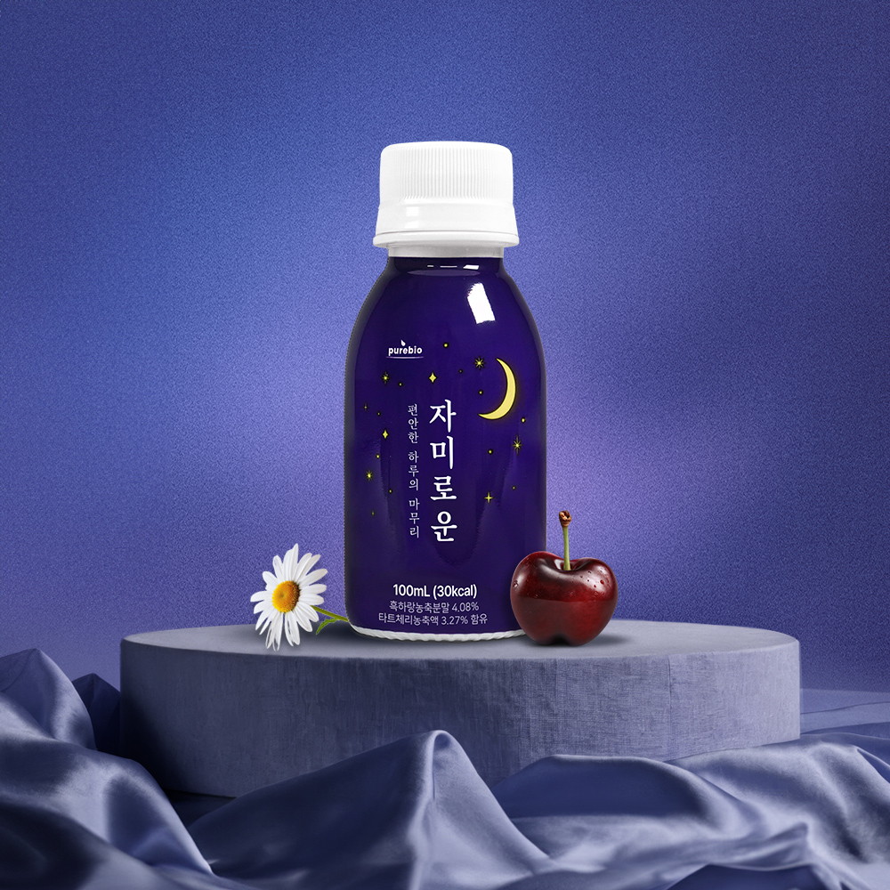 퓨어바이오 자미로운 편안한 하루의 마무리 릴렉스 음료 100ml x 10병 이미지 6