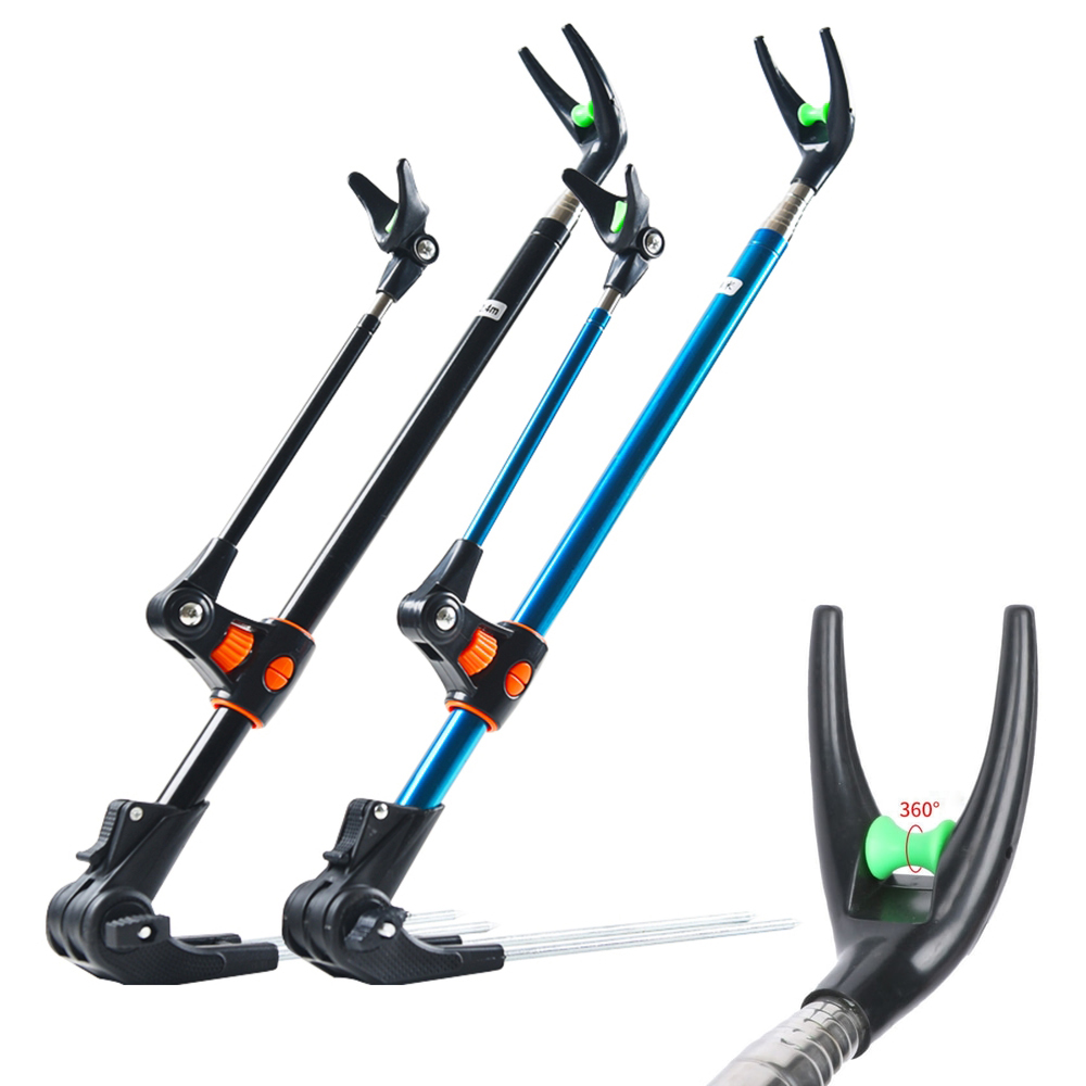 민물 받침대 땅꽂이 받침틀 낚시대 거치대 원투 삼각대 블루 소 170cm