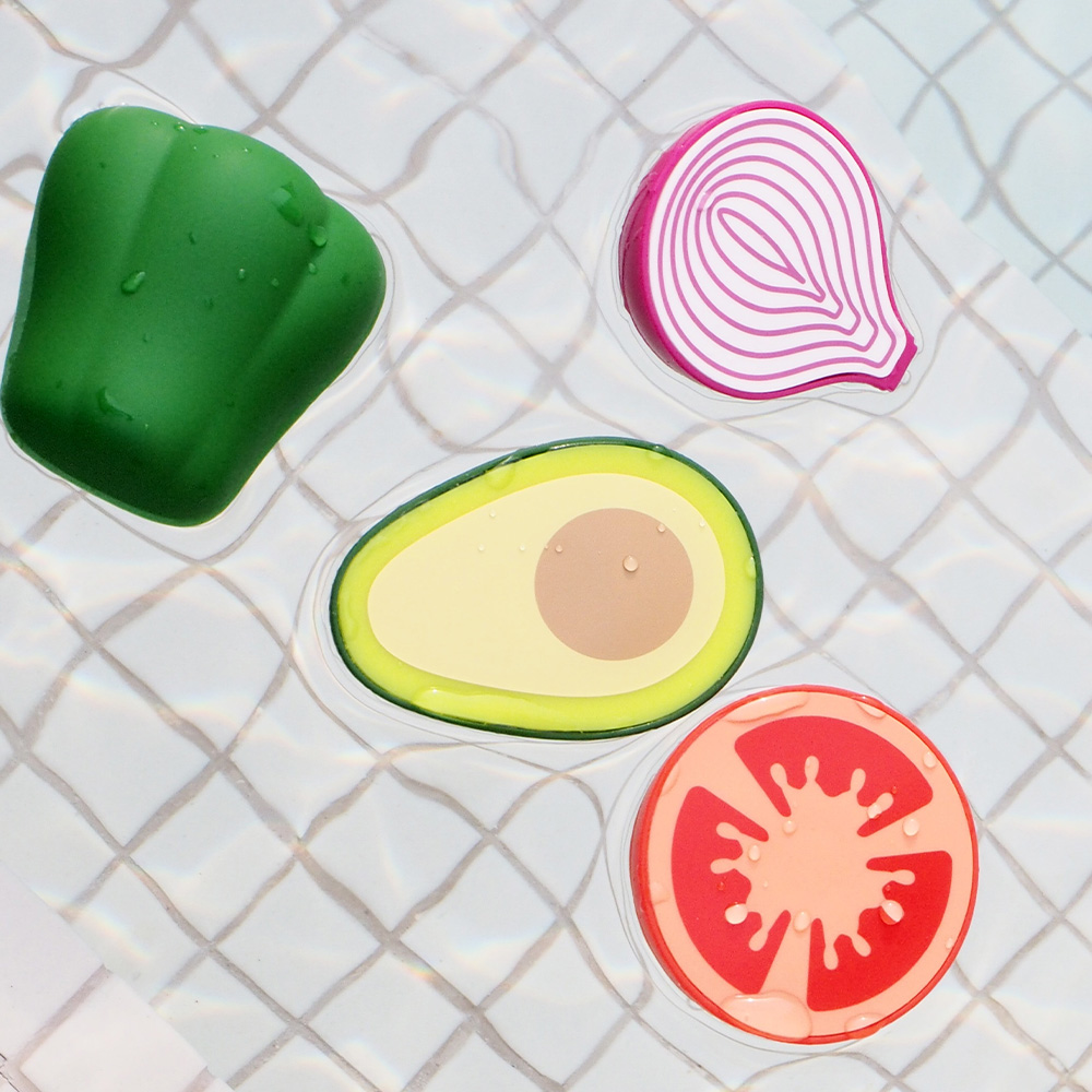 MULNORY 실리콘 유아 교구 목욕놀이 주방놀이 장난감 채소