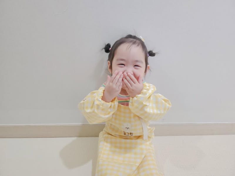 유아 앞치마 두건 세트 어린이집 유치원 준비물 이름 자수 이미지 6