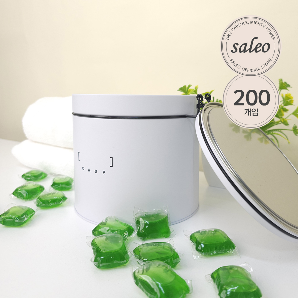 살래오 중성 캡슐세제 8g 100개입+100개입+틴케이스