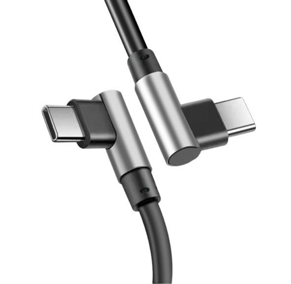 제로텐 듀얼 90도 100W 5A C to C타입 PD 고속 충전 케이블 0.3m 갤럭시 아이폰 제품 이미지