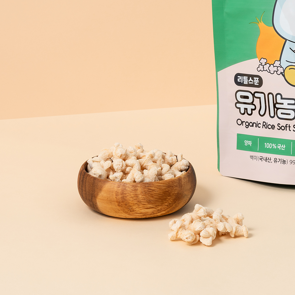 리틀스푼 유기농 쌀과자 아기 떡뻥 롱뻥스틱 소프트팡 각 4종 총 12종 세트[12+3] - 상세 이미지 4