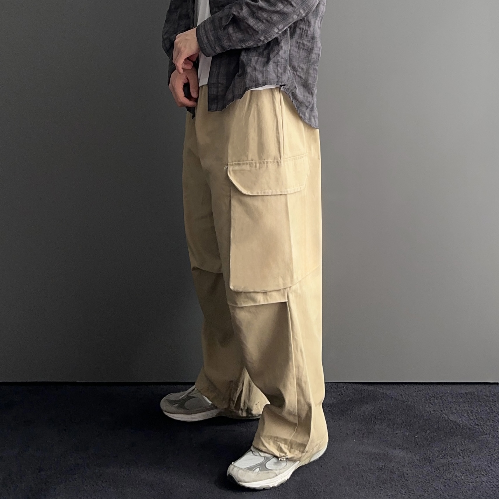 건빵바지 워크팬츠 퍼티그팬츠 와이드카고팬츠 - 상세 이미지 5