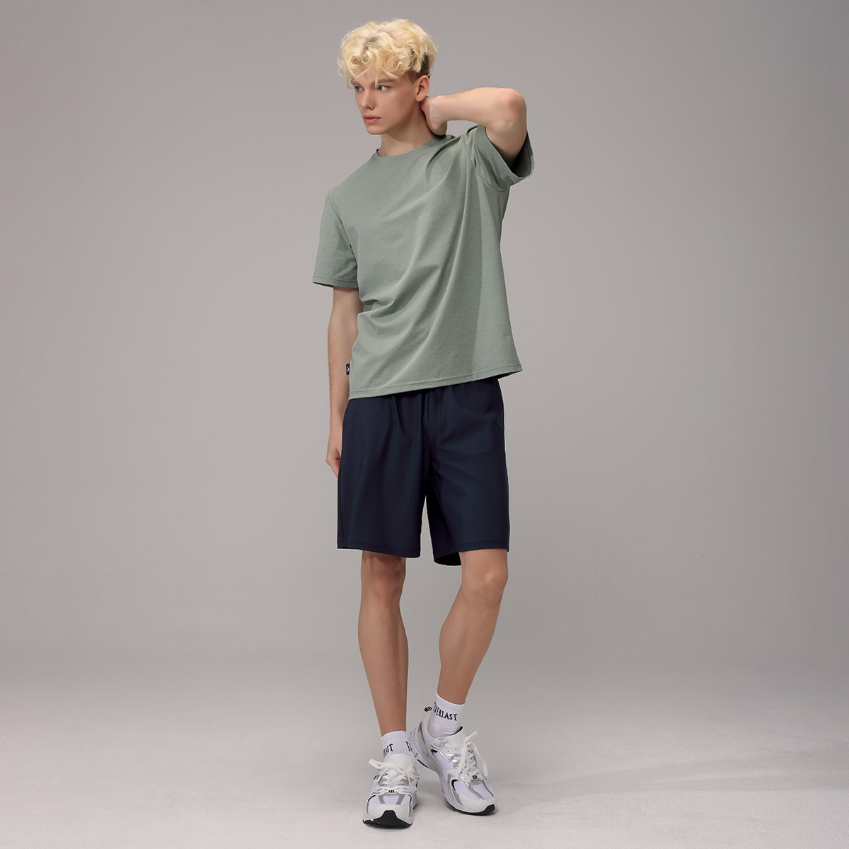 에버라스트 남자 여름 5부 반바지 스트라이프 팬츠 - 상세 이미지 2