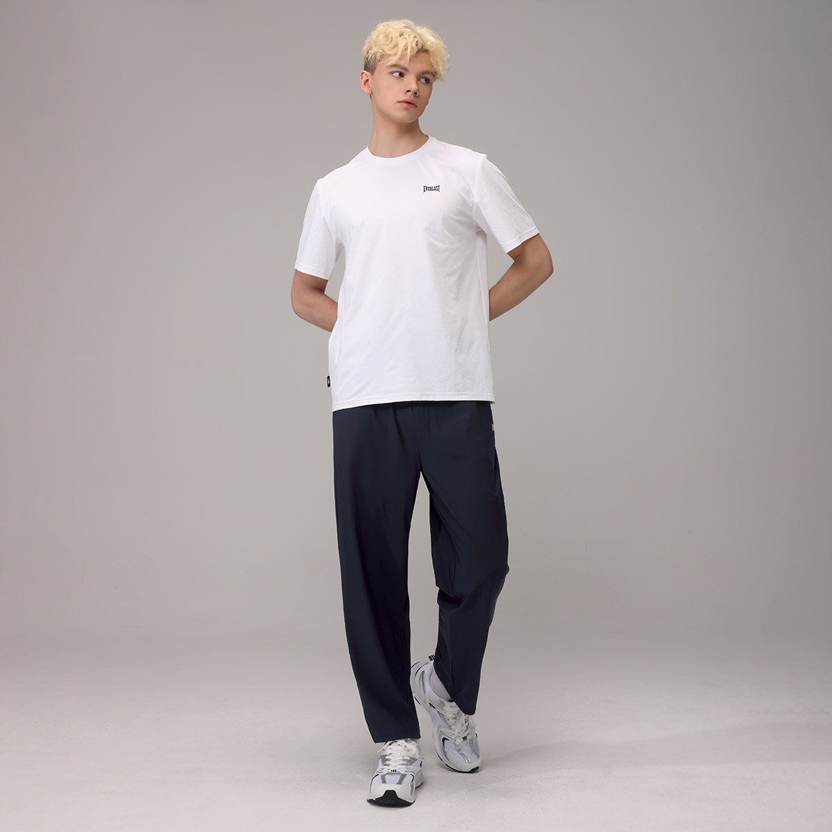 1+1 에버라스트 남자 9부 쿨링 바지 스트라이프 팬츠 - 상세 이미지 4