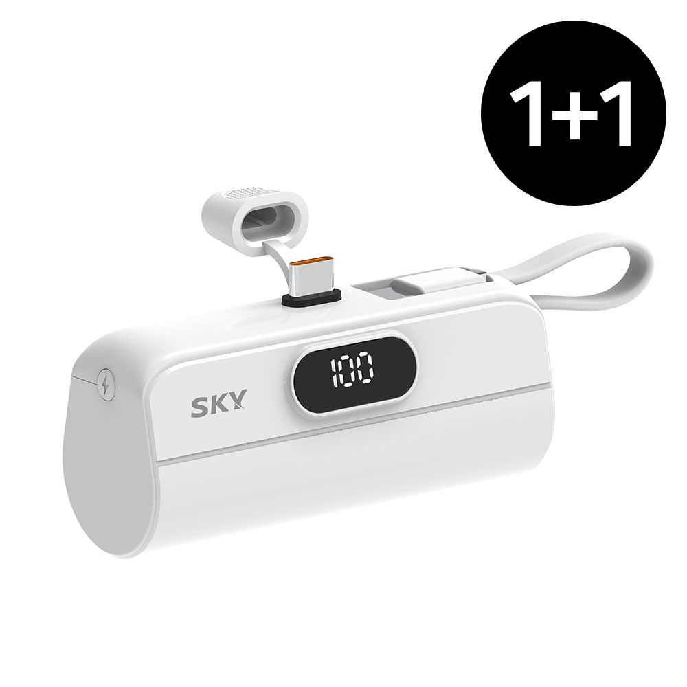 1+1 필 X13 Pro 5000mAh 20W C타입 빌트인 디스플레이 잔량표시 도킹형 보조배터리