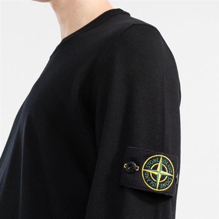 스톤아일랜드 남성 와펜 패치 니트 블랙 7715510C4 V0029 : luxeshop