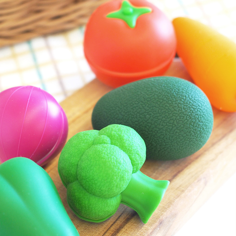 MULNORY 실리콘 유아 교구 목욕놀이 주방놀이 장난감 채소