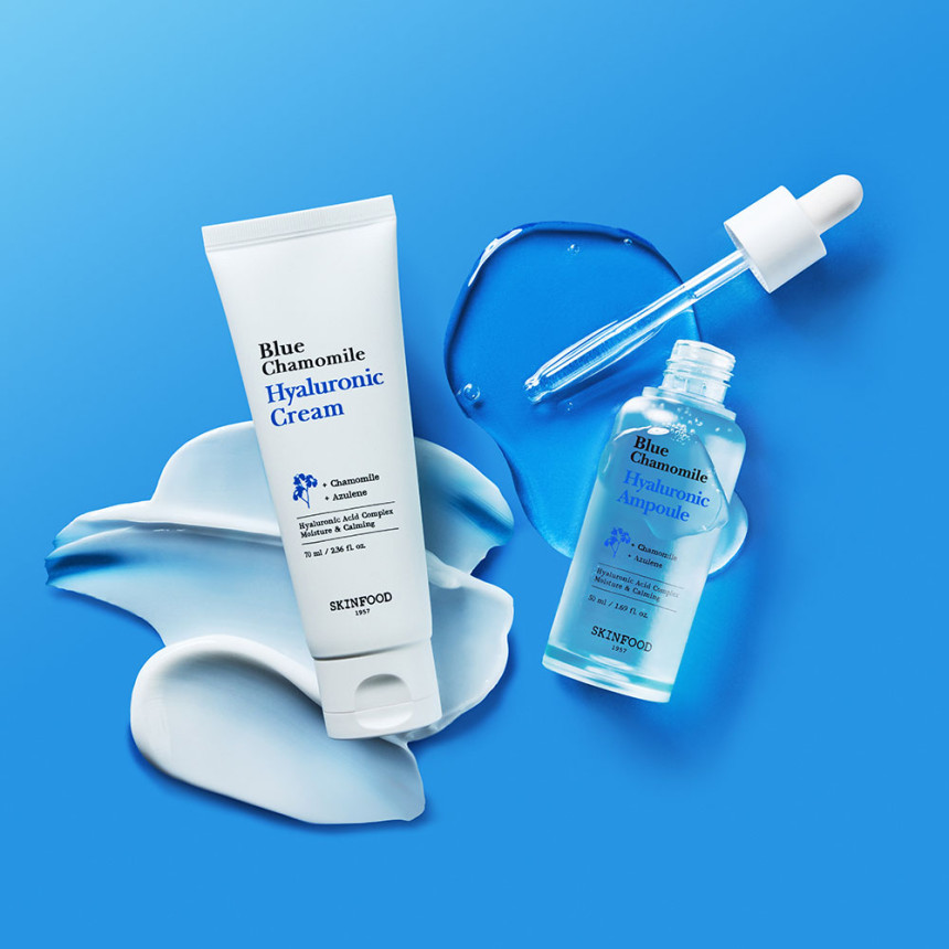 [할인광/2개 블루 캐모마일 히알루로닉 수분 크림 70ml 2개 사진 4