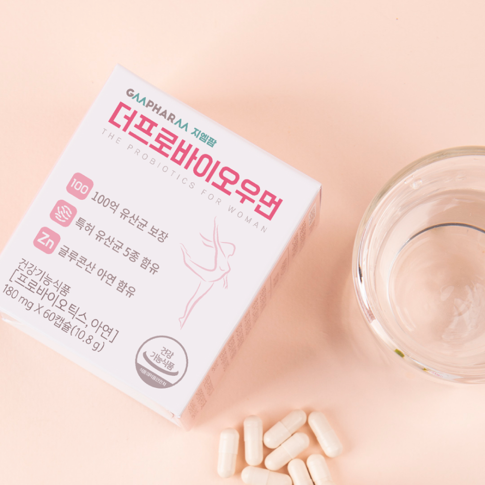 더프로바이오우먼 질 건강 유산균 100억 여성 여자 임산부 임신 수유부 60캡슐, 1개 - 상세 이미지 2
