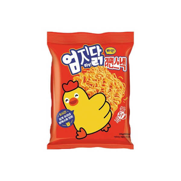 투데이 엄지닭 라면스낵 불닭맛 20g : 티앤엠컴퍼니