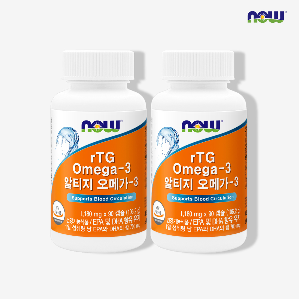 [나우푸드] 알티지 오메가-3 (1,180mg x 90캡슐) x 2병 세트/나우 : 롯데백화점인천점