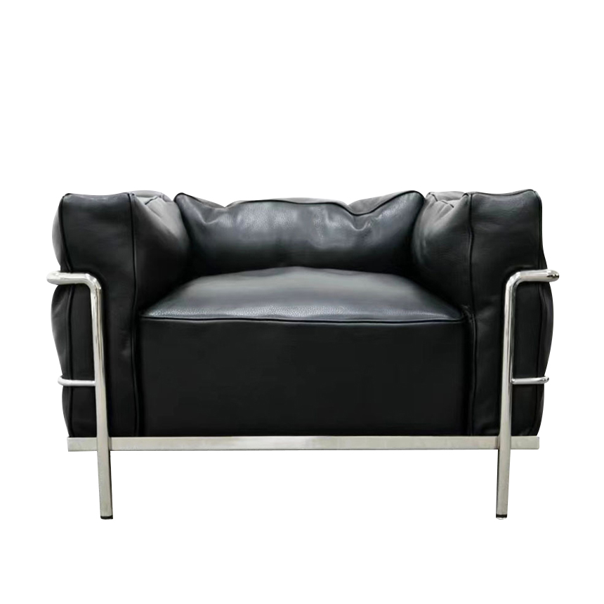 LC3 가죽 빈티지 거실 사무실 1인 소파 LC3 Sofa PU