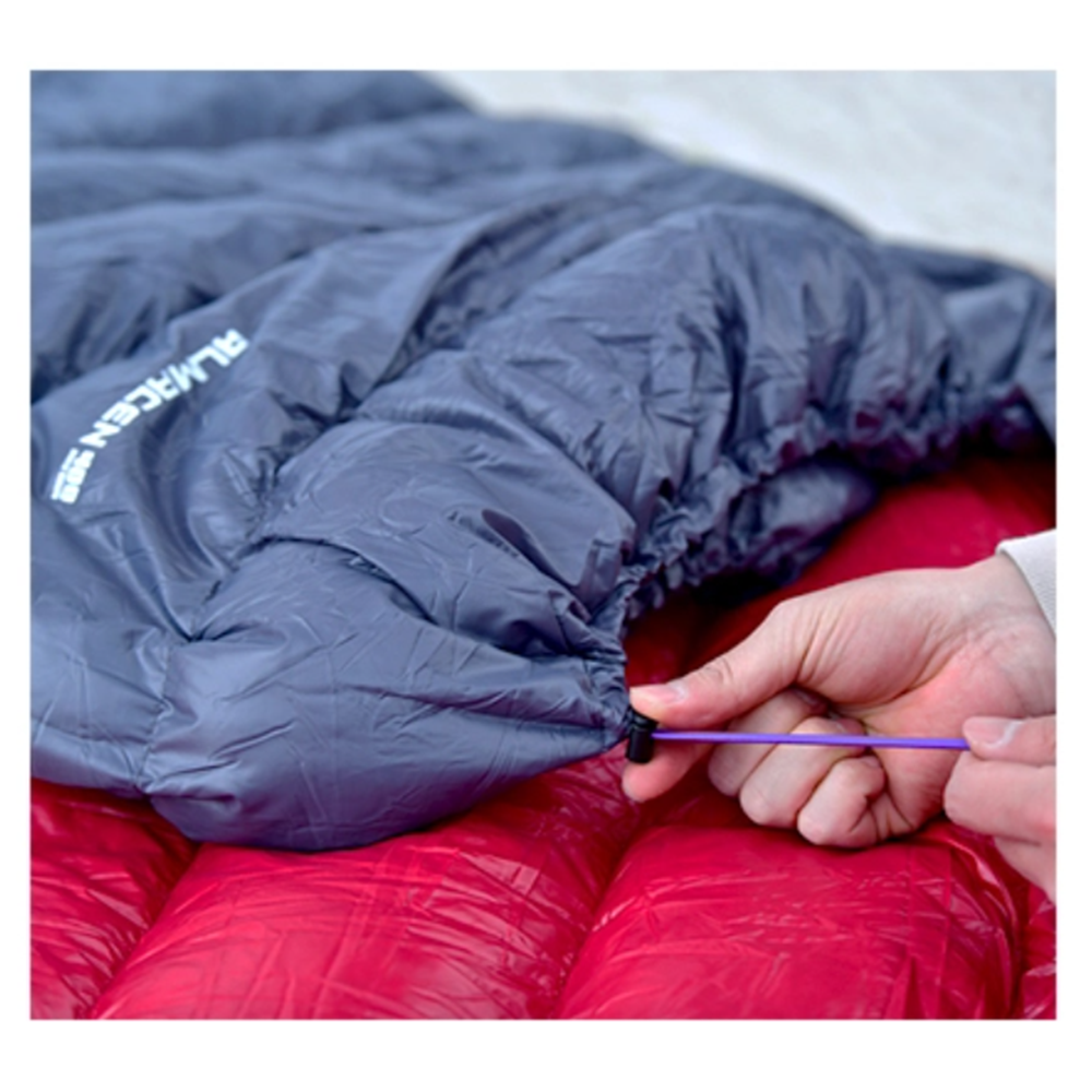 알마센 침낭 400 덕다운 오리털 초경량 미니멀 캠핑 백패킹 침낭