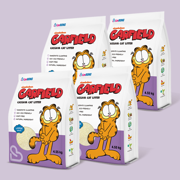 [N도착보장] 가필드 고양이 카사바 모래 보라(굵은입자) 4.55kg, 4개 제품 이미지