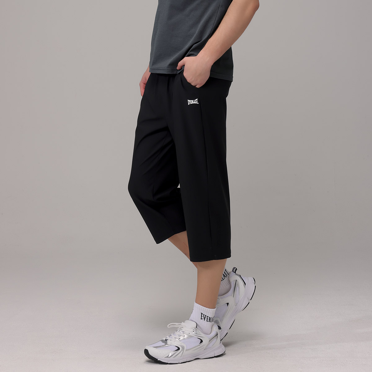 에버라스트 기능성 남자 반팔티 + 스트라이프 7부 팬츠 - 상세 이미지 5