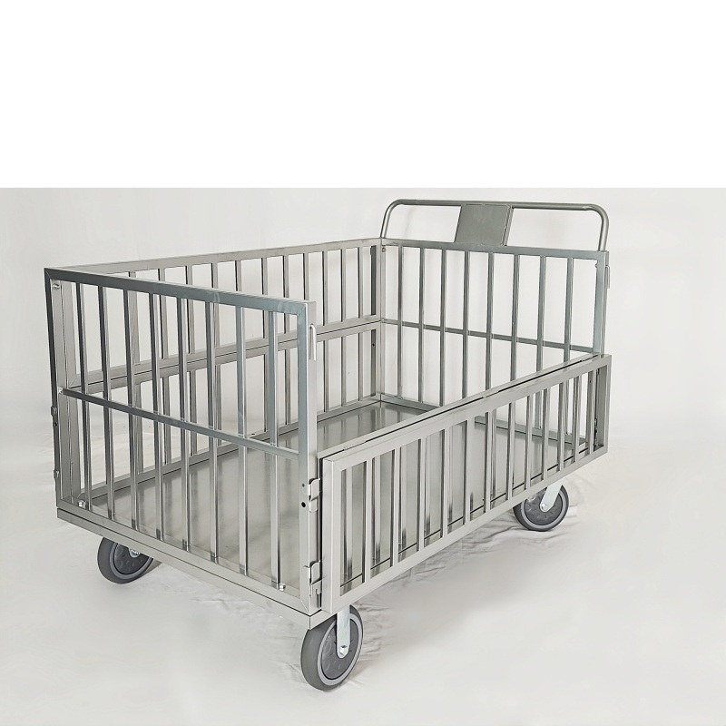 바스켓카트 롤테이너 건설 자재 운반 폐기물 이동식 수레 150x100-8인치 고무바퀴(브레이크) - 상품 이미지