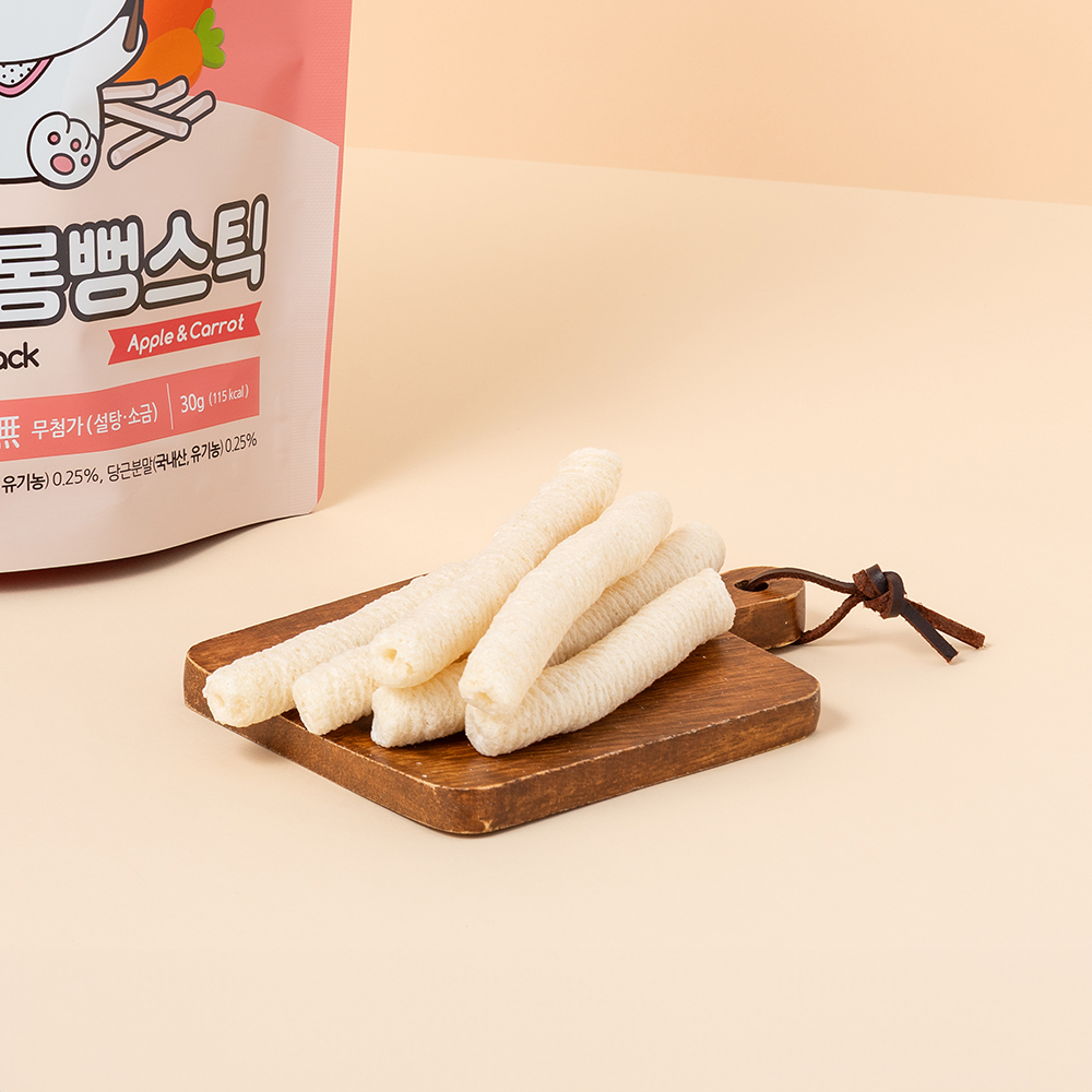 리틀스푼 유기농 쌀과자 아기 떡뻥 롱뻥스틱 소프트팡 각 4종 총 12종 세트[12+3] - 상세 이미지 2