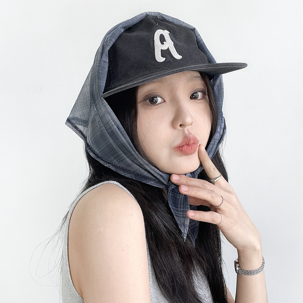 알파벳 에이 워싱 스냅백 남자 여자 평챙캡 캠프캡 모자 - 상세 이미지 2